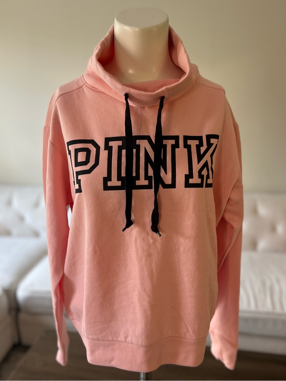 Victoria’s Secret PINK Everyday Lounge Cowl Neck Pullover Sweatshirt XS